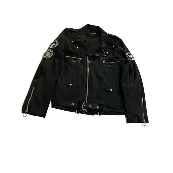 Midnight Studios Bondage Moto Jacket in Black